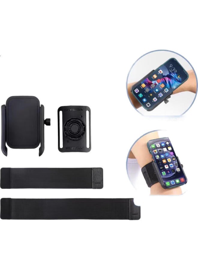 Dipple Deepole Magnetic Wrist Support Phone Arm Bag For Running Sports Unisex Universal Phone Arm Sleeve For Driving Cycling Navigation Arm Fixed Phone Holder - Image 1