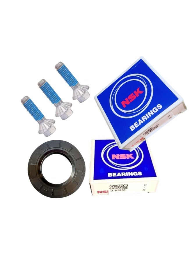 Washing Machine Bearing Set for Samsung washing Machine Drum Spider  Models 6205+6206+oil seal