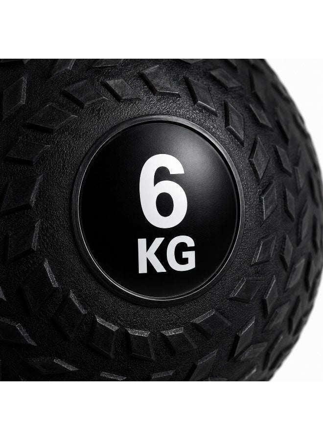 Volcan Fitness Slam Ball 6KG – Heavy Duty Non-Bounce Rubber Medicine Ball for Strength & Cross Training - Image 4