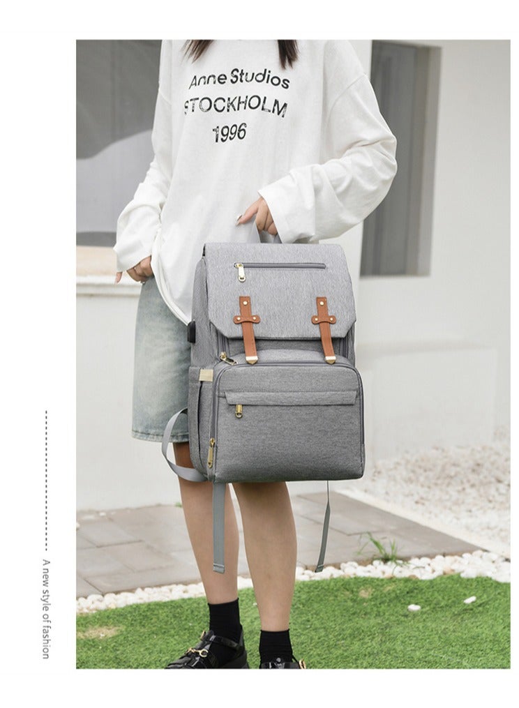 Portable Large Capacity Leisure Multifunctional Backpack, Baby Stroller Hanging Bag - Image 3