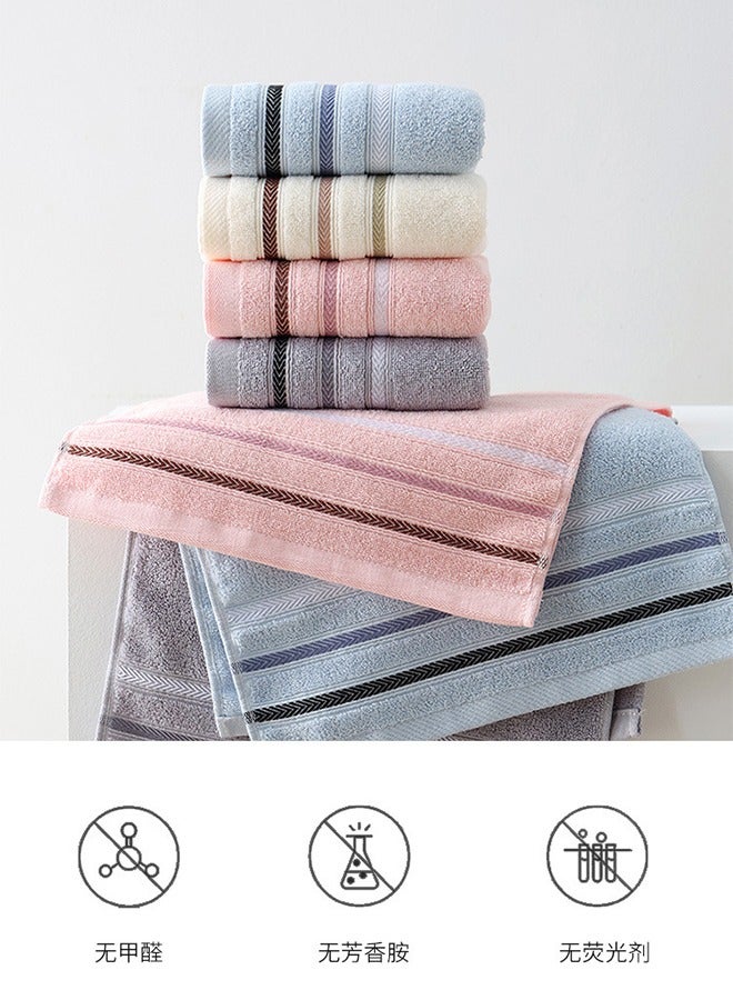 4-Piece Bathroom Towel Set - Premium 100% Cotton Towels - Super Absorbent, Thickened Face And Bath Towels Made From Long-Staple Cotton 33*73  - Image 5