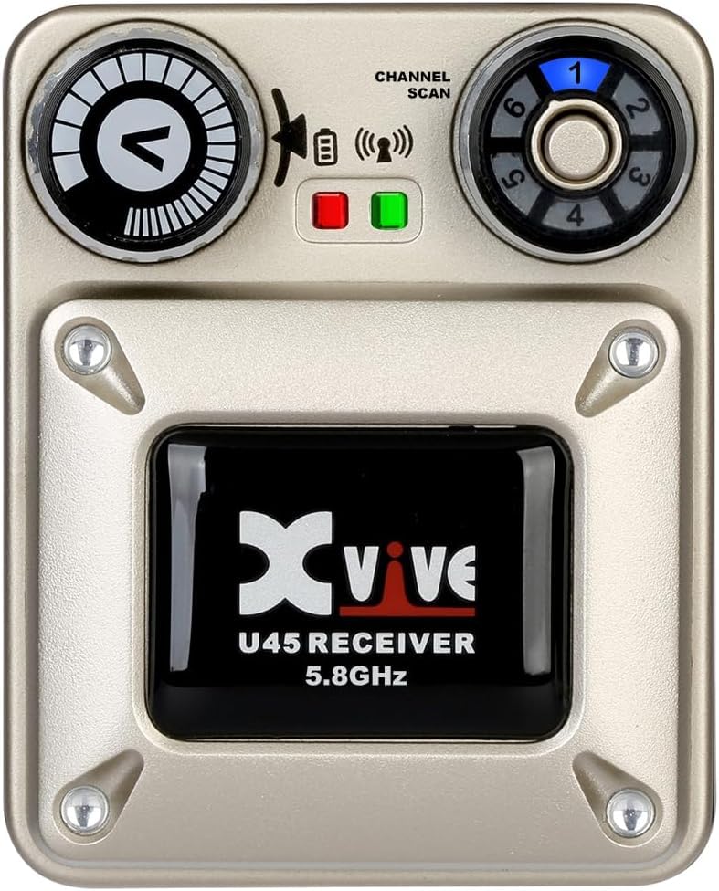 Xvive U45 Wireless in Ear Monitor System Receiver, 5.8ghz IEM System Receiver(Only) with Channel Scan Mode - Image 1
