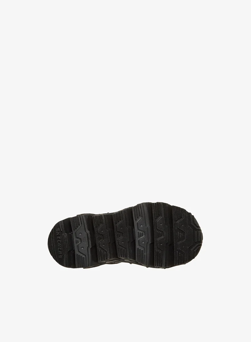 Skechers YELLOW & BLACK SYNTHETIC / CHARCOAL TEXTILE / SILVER TRIM Kids Mega-Flex Lite for Men | Best Price UAE