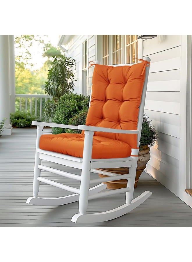 mudilun Rocking Chair Cushion Non-Slip Tufted Indoor/Outdoor Rocking Chair Cushions 80% Water Proof with Straps for Living Room Baby Room Garden High Back Rocking Chair Pads - Image 1