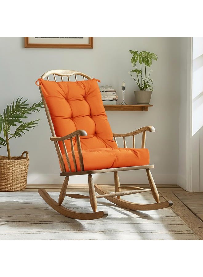 mudilun Rocking Chair Cushion Non-Slip Tufted Indoor/Outdoor Rocking Chair Cushions 80% Water Proof with Straps for Living Room Baby Room Garden High Back Rocking Chair Pads - Image 3