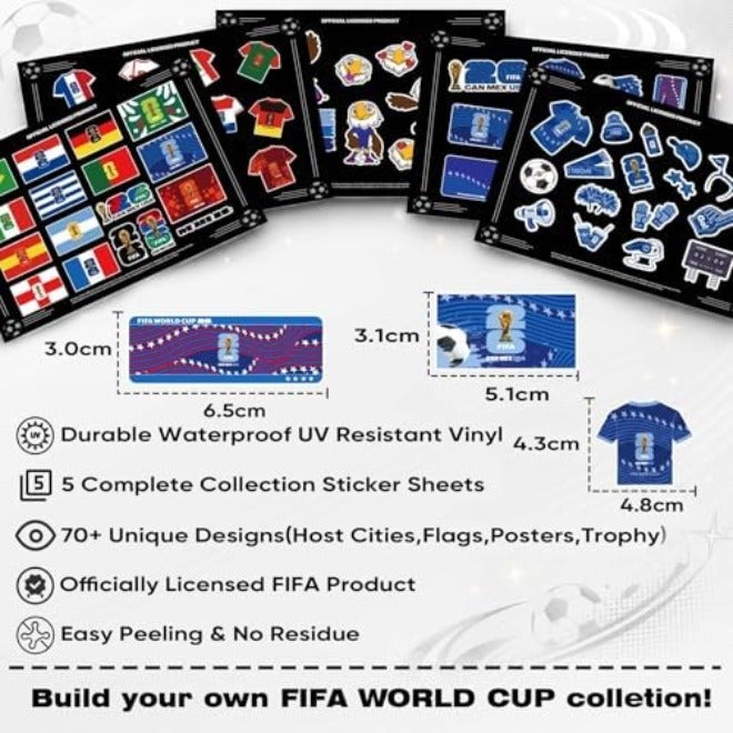 Mesuca FIFA World Cup 2026 Official Stickers - Waterproof Decals for All  Surfaces - Image 4