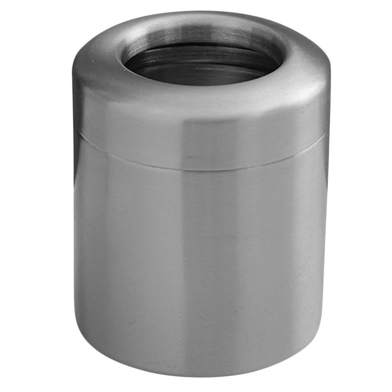 Mini Stainless Steel Trash Can 1 5L Small Circular Wastebasket For Bathroom Desktop Kitchen - Image 2