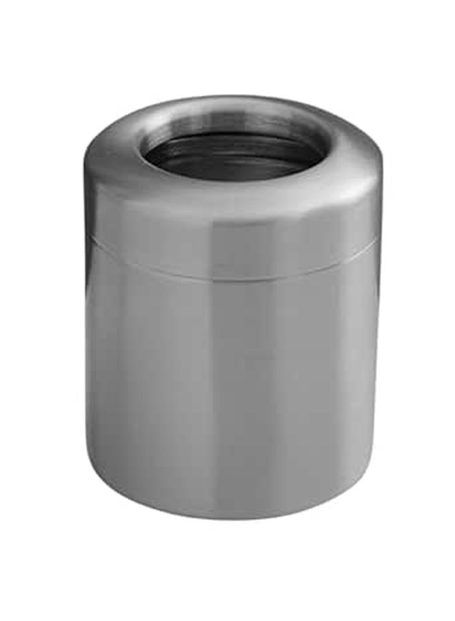 Mini Stainless Steel Trash Can 1 5L Small Circular Wastebasket For Bathroom Desktop Kitchen - Image 1