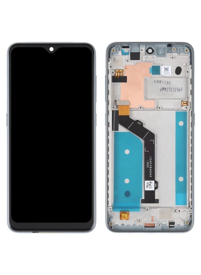 erorex Replacement Original LCD Screen For Nokia 7.2 / 6.2 Digitizer Full Assembly with Frame Silver - Image 2