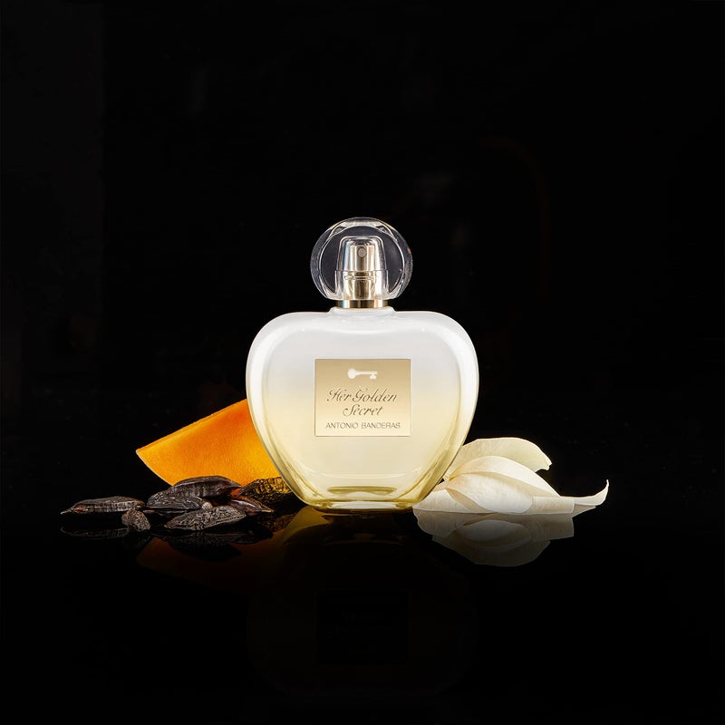 Banderas Perfumes - Her golden secret - Eau de toilette Spray for Women - Long Lasting - Fruity, Floral and Vanilla Notes - 2.7 Fl Oz - Image 5