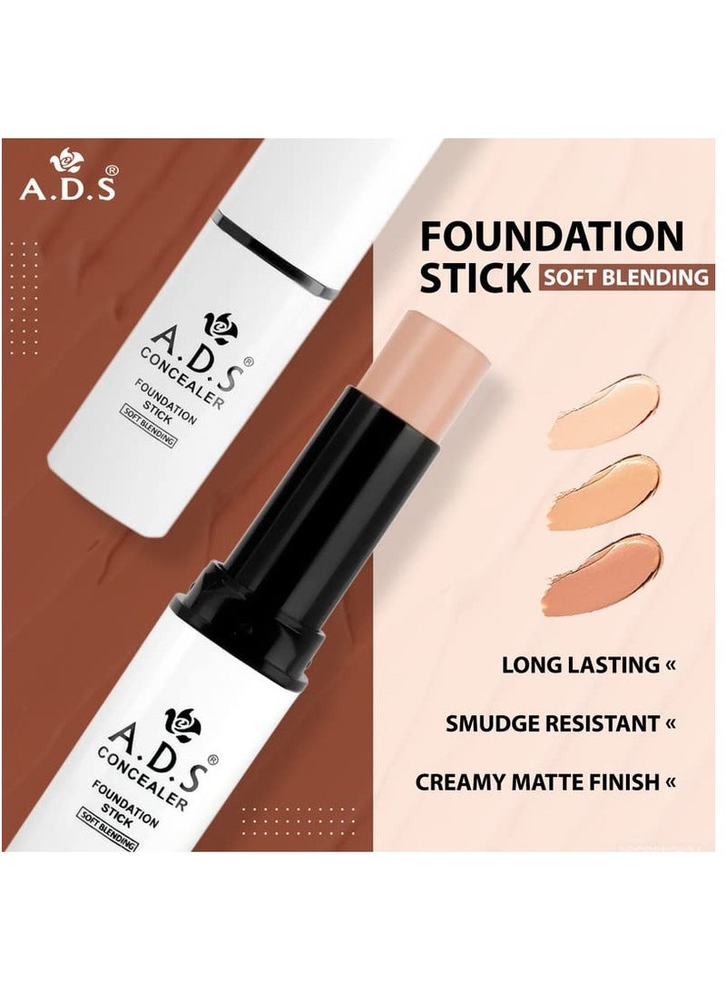 ADS Waterproof Soft Blending Concealer Foundation Stick - Image 3