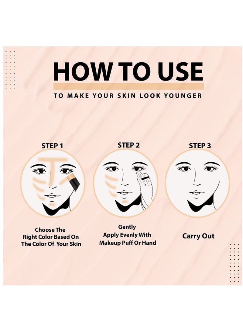 ADS Waterproof Soft Blending Concealer Foundation Stick - Image 4