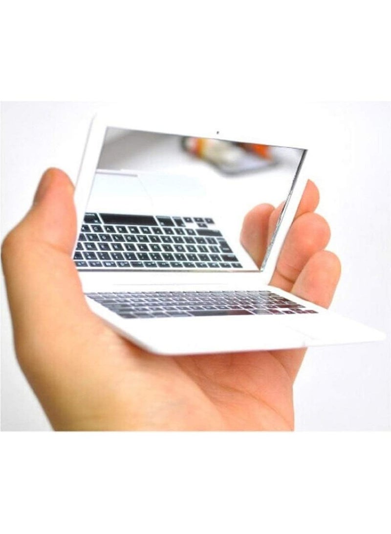 SYOSI Makeup Mirror Mini Folding Pocket Mirror, Compact Polyethylene Computer Glass Mirror for Women and Teens, Ideal for Home, Office, Travel, and Quick Makeup Touch-Ups, Lightweight and Portable - Image 1