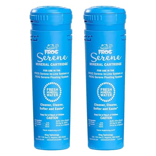 FROG Serene Replacement Mineral Cartridges for use with Hot Tub FROG Serene Floating Sanitizing System - Prefilled for Quick & Easy Hot Tub Maintenance - 2 Pack - Image 1
