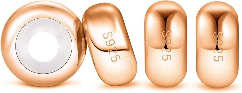 DALARAN Stopper Beads for Bracelets 925 Sterling Silver Clip Spacer Charm Bracelet Stoppers - Image 1