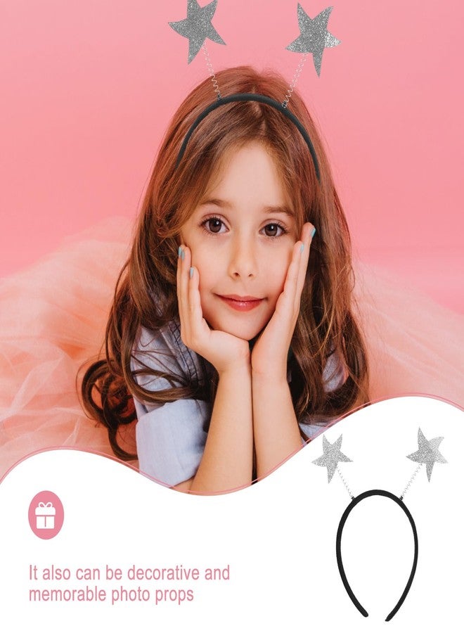 أموسفون عصابة رأس على شكل نجمة من Amosfun مكونة من 3 قطع، عصابة رأس لامعة على شكل سمكة، إكسسوار لحفلات الهالوين وعيد الميلاد وأعياد الميلاد - Image 2