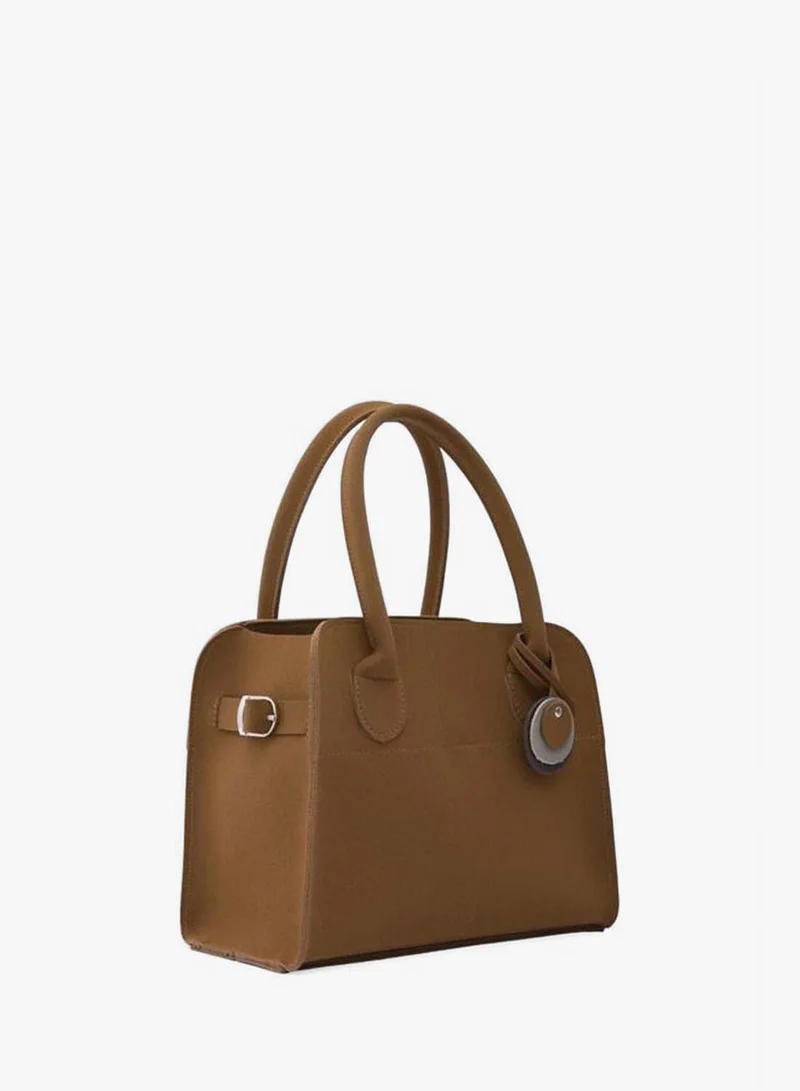 Shule Bags  Cabat Suede Medium Shoulder Bag Taba. for Women | Best Price UAE