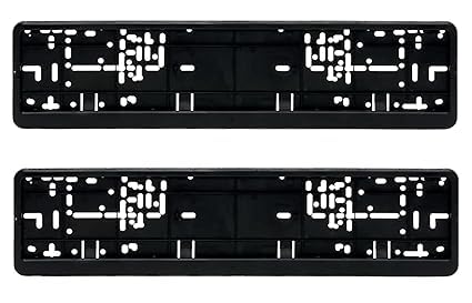 Autokaar Car Number Plate Frame Cover Black for HSRP Plate Set of 2 Front and Back Universal for Maruti Suzuki Ignis/Spresso/SX4/Ertiga/WagonR/Celerio/Invicto/Ciaz/Ritz/Zen - Image 3