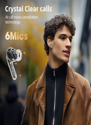 MeloBuds Pro HT08، سماعات أذن لاسلكية، إلغاء الضوضاء النشط، سماعة بلوتوث، ملائمة مريحة، سماعات أذن للألعاب بتأخير منخفض للغاية، 34 ساعة من وقت التشغيل - view 4