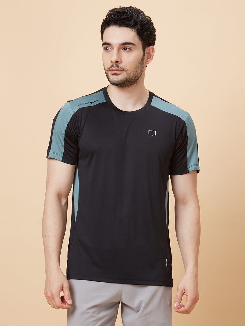 ROAR FOR GOOD Men's Quick Dry Sports T-Shirt | Breathable Lightweight Round Neck Activewear Tee for Gym, Running & Workout | Moisture Wicking Half Sleeve Athletic Shirt - Image 2