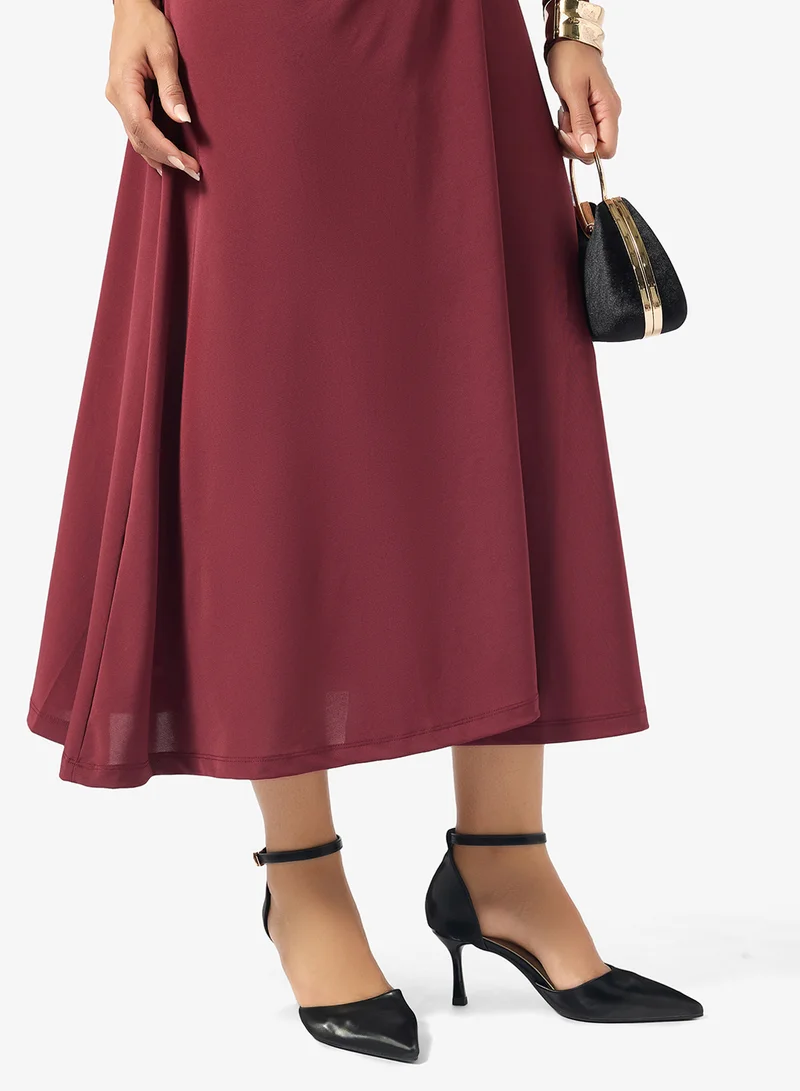 ELLA Black Strap Detail Mid Heel Pumps for Women | Best Price UAE