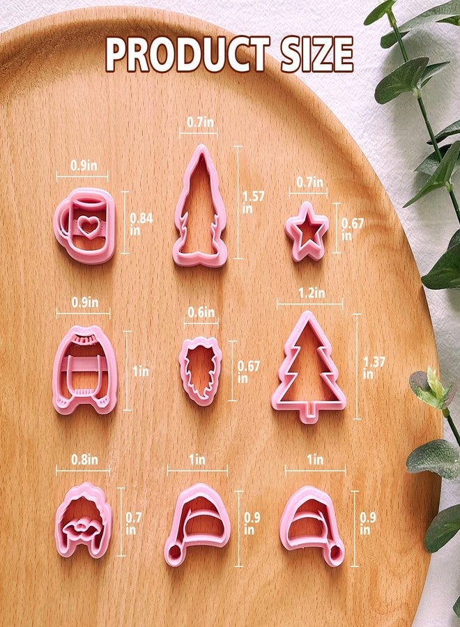 KEOKER Christmas Polymer Clay Cutters for Earrings Making - 21 Shapes for Jewelry, Small Tree Designs - Image 5