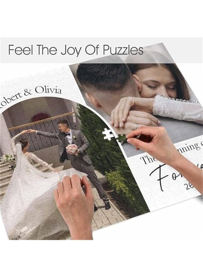 Puzzles s Day Gifts for Him Personalized Jigsaw Puzzles Picture Puzzles 300/500/1000 Pieces Gifts for Boyfriend/Girlfriend Wedding Gifts - Image 3