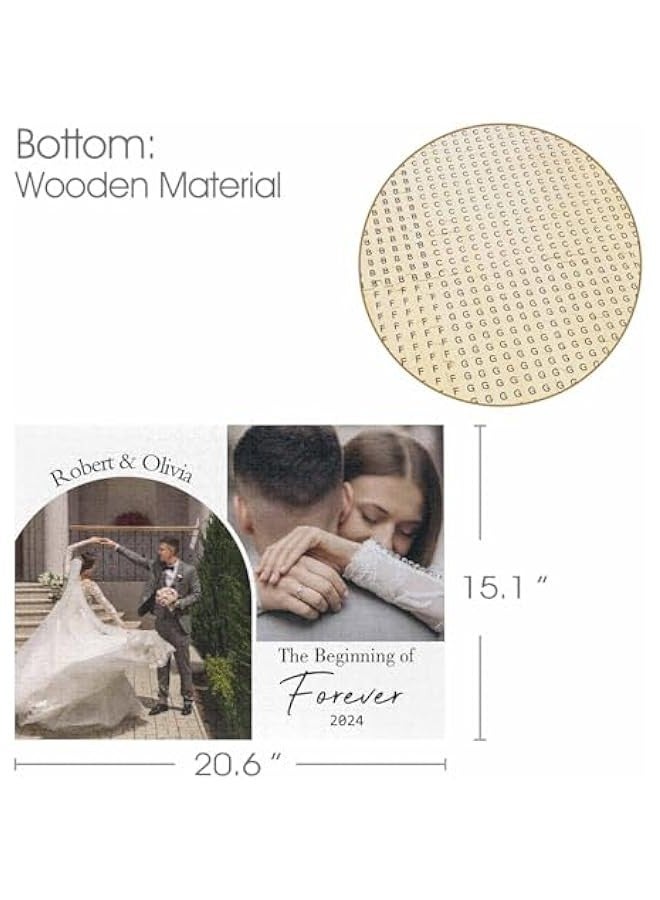 Puzzles s Day Gifts for Him Personalized Jigsaw Puzzles Picture Puzzles 300/500/1000 Pieces Gifts for Boyfriend/Girlfriend Wedding Gifts - Image 4