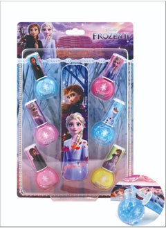 DOUBORQ 6-Pack Kids Eco-Friendly Nail Polish Set Design Art Salon Frozen Cartoon Character Series Nail Polish Set  - Image 1