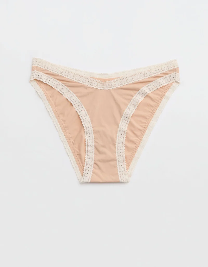 Aerie SMOOTHEZ Microfiber Lace Bikini Underwear