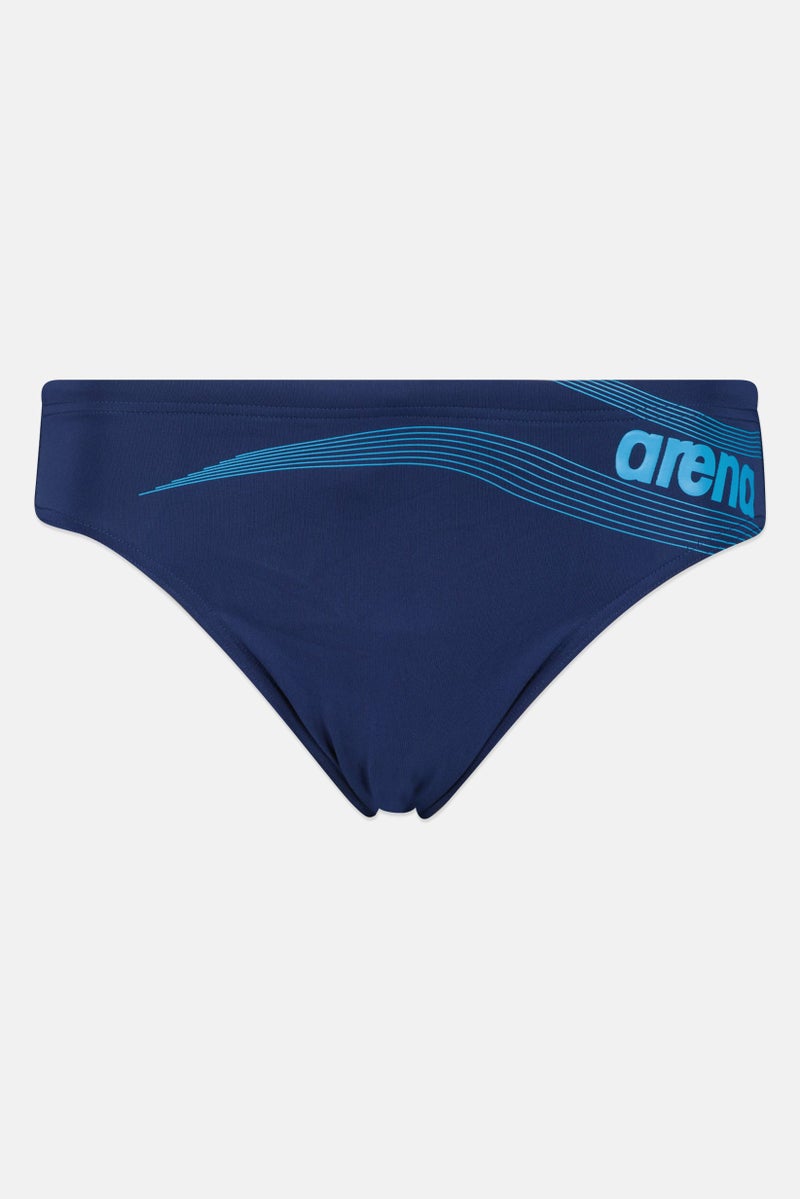 arena Women Brand Logo Bikini Bottom, Navy - Image 1