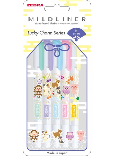 ZEBRA Mildliner Double Sided Marking Pen - Lucky Charm Series 5c  - Image 1