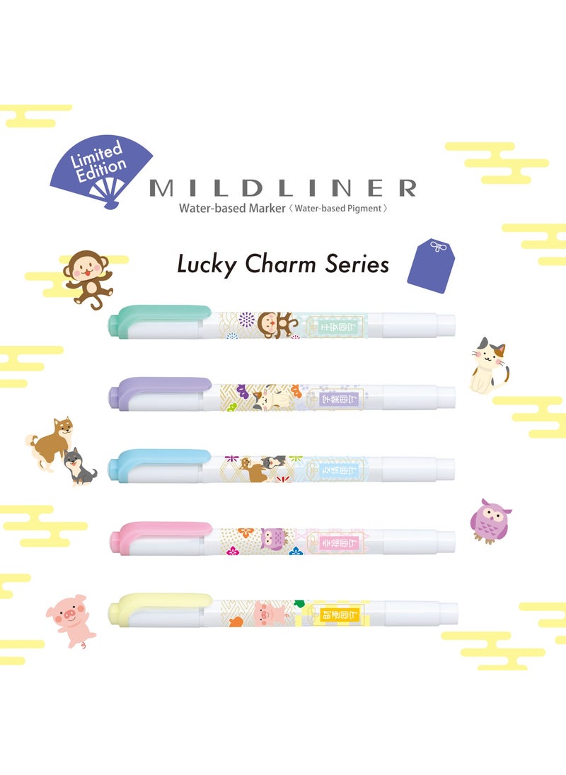 ZEBRA Mildliner Double Sided Marking Pen - Lucky Charm Series 5c  - Image 4