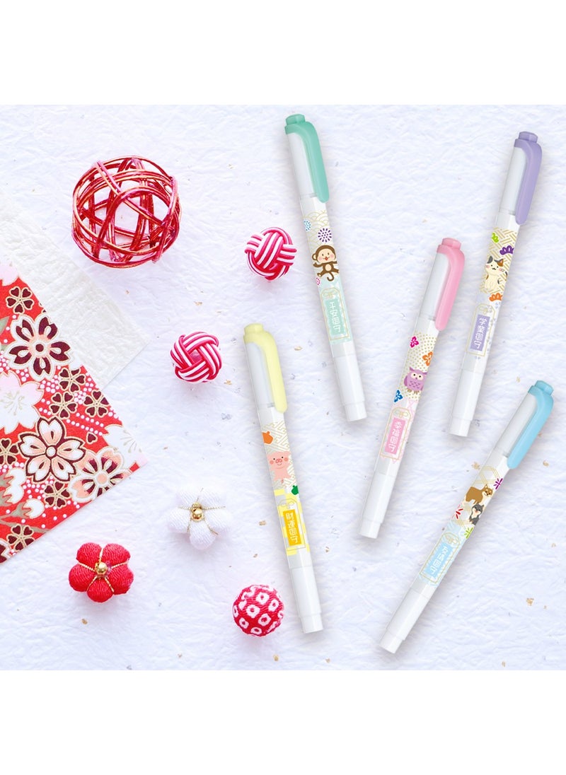 ZEBRA Mildliner Double Sided Marking Pen - Lucky Charm Series 5c  - Image 5