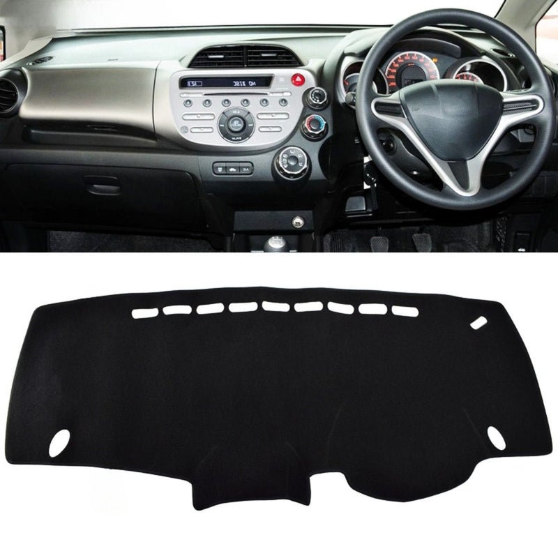 Car Dashboard Cover Fit For Jazz 2010 2011 2012 2013 Left Hand Drive Automobile Dash Mat Dash Pad Anti UV Non Slip Black - Image 5