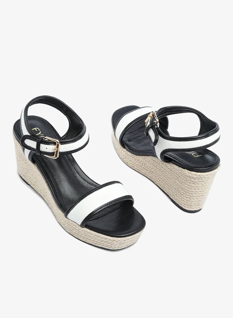 Fyor  Stylish Buckle Espadrille Wedge AJ 005 for Women | Best Price UAE