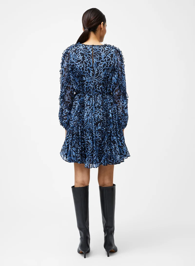 French Connection Anna Emina Chiffon Mini Dress