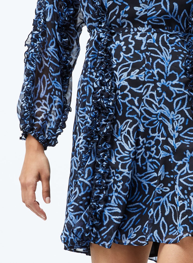 فرنش كونكشن فستان ميني شيفون آنا إيمينا - Image 5