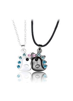 BFF Necklaces Magnetic Necklaces Unique BFF Necklaces for 2 Girls Best Friends Friendship Jewelry Luminous Heart 3D Unicorn Butterfly Pendants Birthday