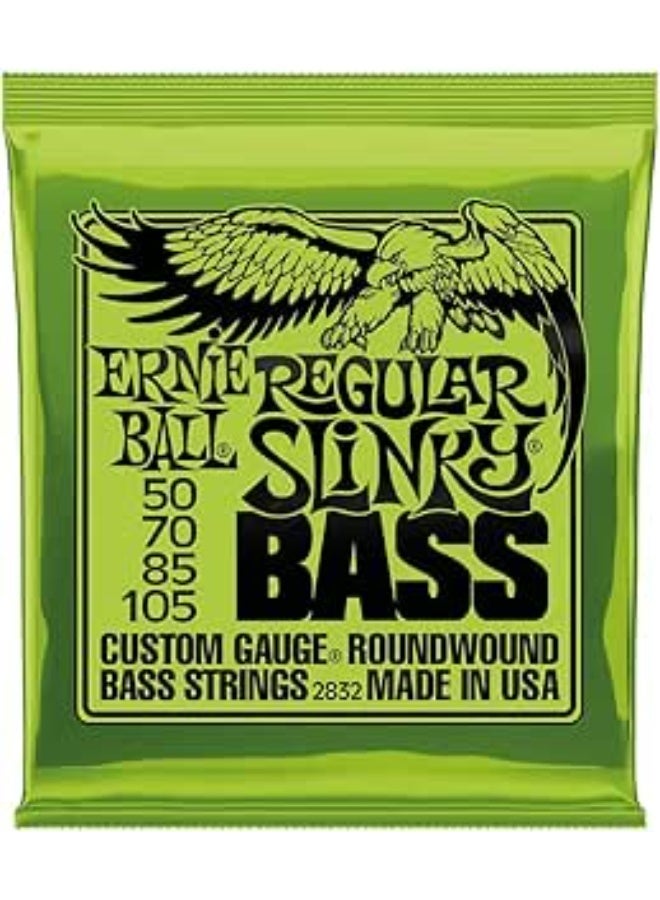 Ernie Ball Regular Slinky Nickel Wound Electric Bass Strings - 50-105 Gauge - Image 1