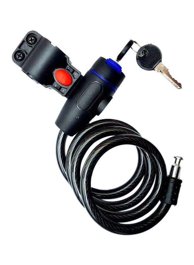 قفل الدراجة، كابل أقفال الدراجة، دراجة هوائية مضادة للسرقة بمفتاحين، دراجة ثقيلة مقاومة للطقس مزودة بمفتاح مثبت، دراجة نارية، دراجة نارية - Image 1