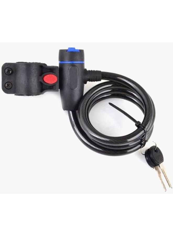 قفل الدراجة، كابل أقفال الدراجة، دراجة هوائية مضادة للسرقة بمفتاحين، دراجة ثقيلة مقاومة للطقس مزودة بمفتاح مثبت، دراجة نارية، دراجة نارية - Image 2
