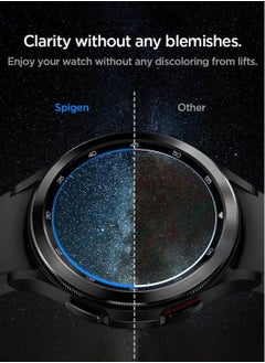 Spigen GLAStR EZ Fit Tempered Glass Screen Protector for Samsung Galaxy Watch 4 CLASSIC (46mm)  with Auto Align technology tray - 2 Pack  - Image 4