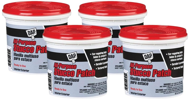10504 All-Purpose Ready-to-Use Stucco Patch, 1-Quart (Pack of 4)