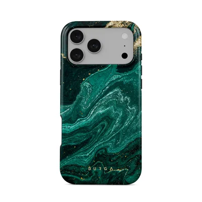 BURGA Burga iPhone 17 Pro Max Emerald Pool Premium Case Compatible with Hybrid Dual-Layer Hard Shell + Silicone Protection - Scratch-Resistant Shockproof Mobile Cover