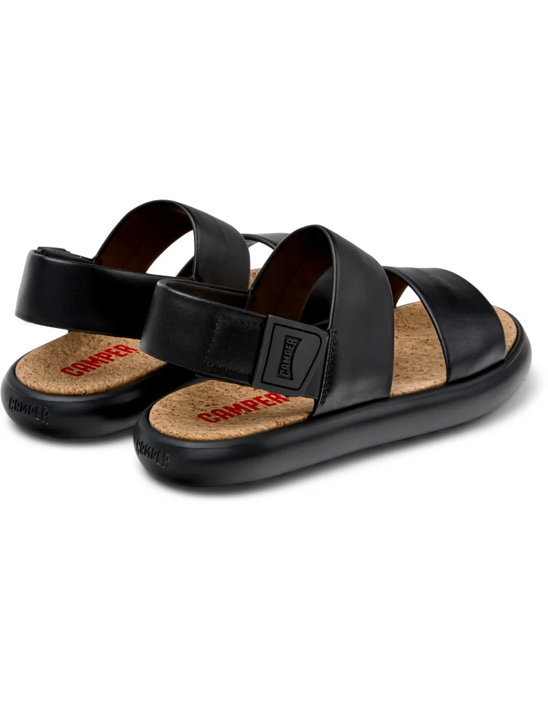 Camper Pelotas Flota, Women's Sandal, Black