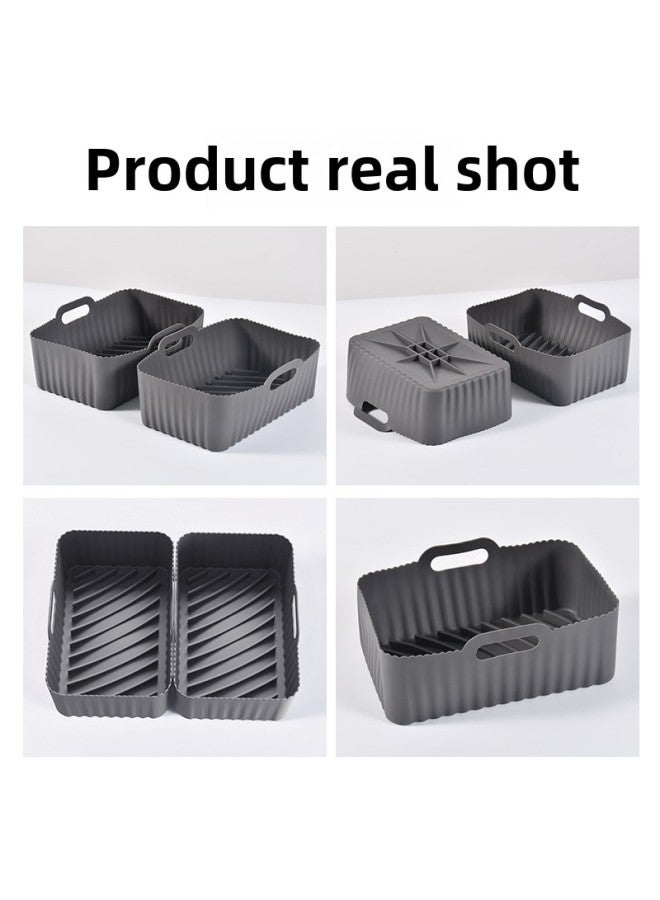 Air Fryer Silicone Baking Tray Air Fryer Silicone Pot Silicone Pad Multi-functional Silicone Baking Tray Pad-Specifications:Round Folding Special  - Image 5