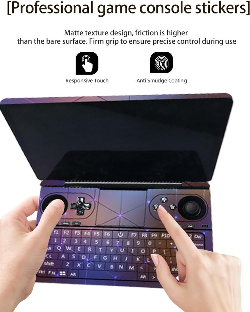 WUNIAK for GPD Win Mini 2025 Handheld Game Console Protective Film, Frosted Protective Film Sticker, Scratch-Resistant and wear-Resistant, can be Pasted Repeatedly, (Starry Sky) - Image 4