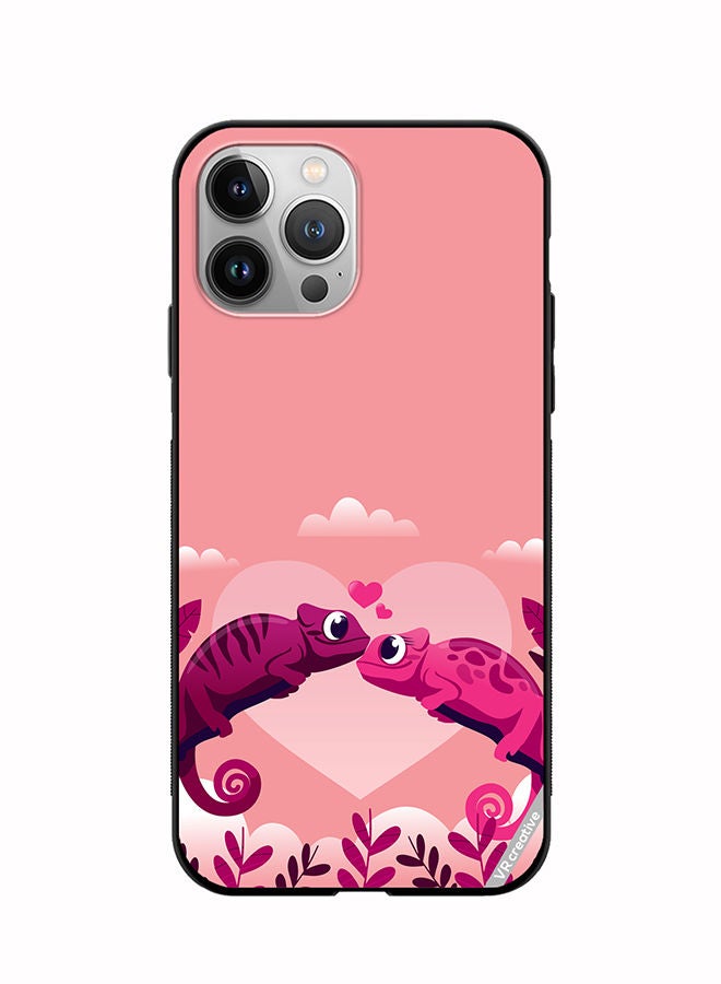 VR CREATIVE Protective Case Cover For Apple iPhone 11 Pro Love Chameleons Design Multicolour - Image 1