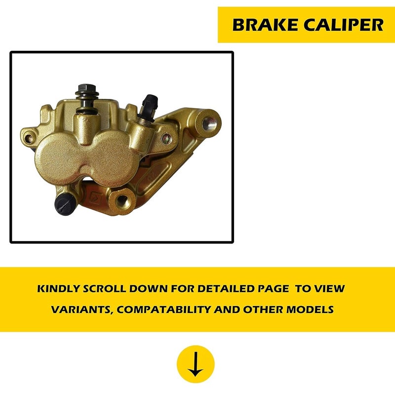 VTRUST Front Brake Caliper Assembly Compatible for Yamaha FZ (All Models) (Front) - Image 2